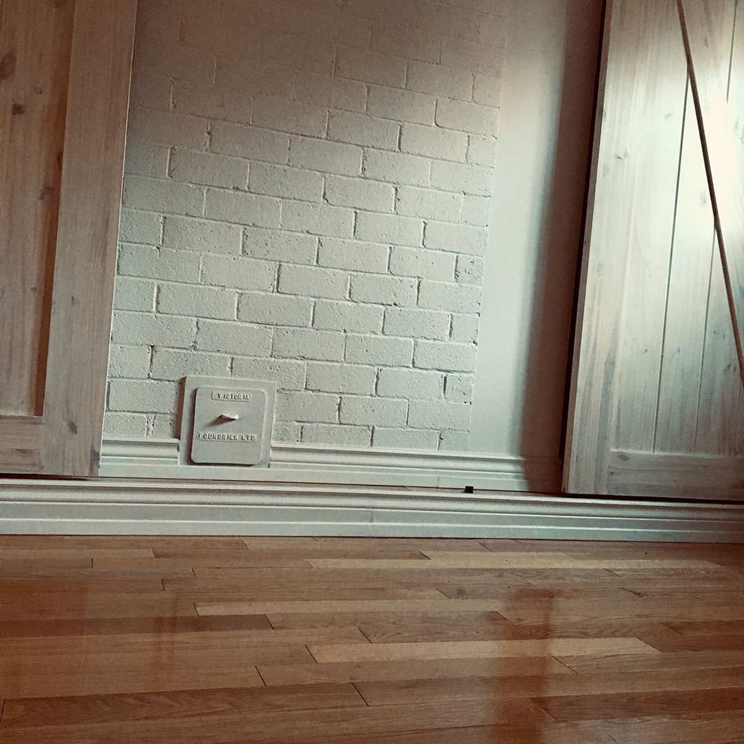 White brick interior